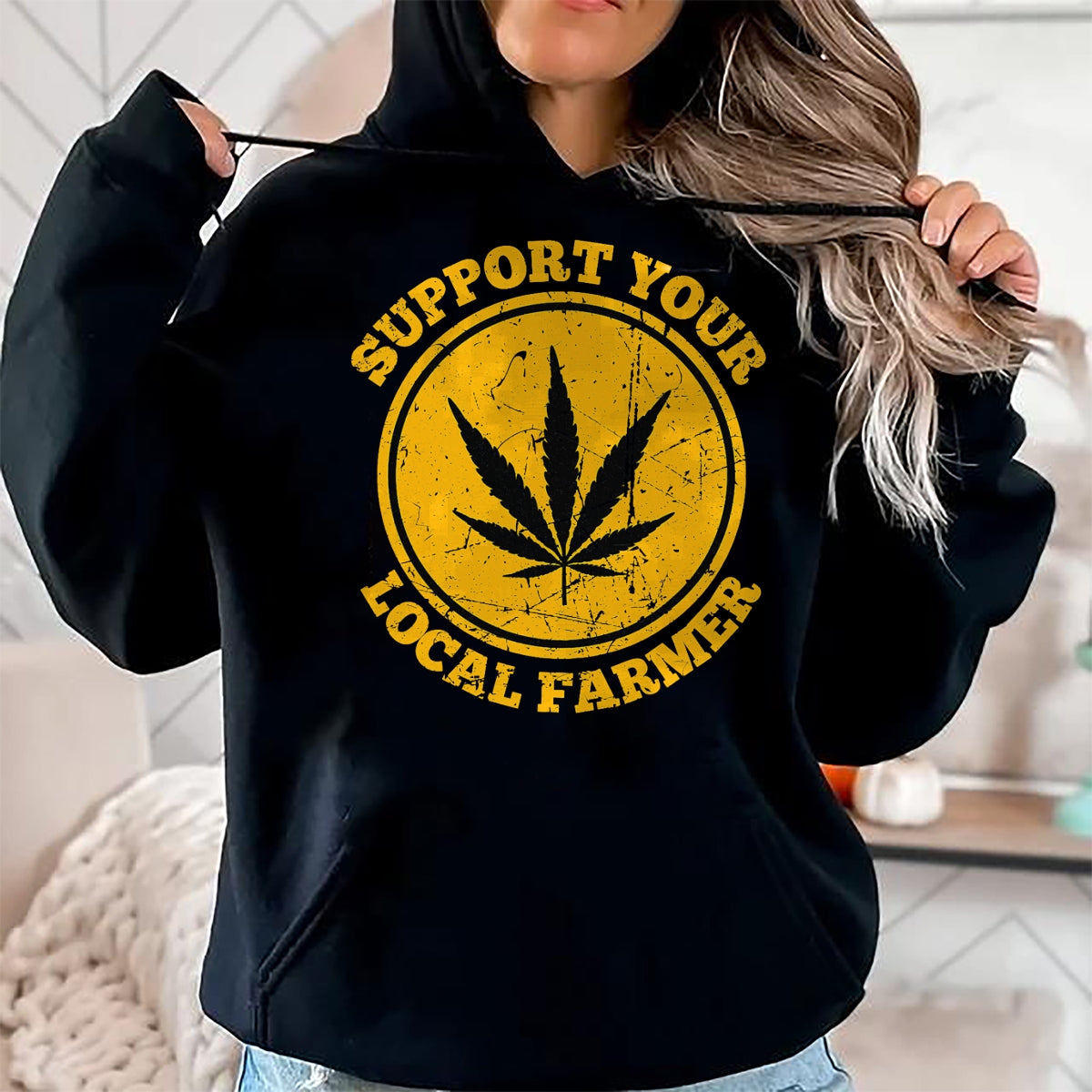 Best Farmer Life Shirt, Funny Farmer UnisexT-Shirt/Hoodie/Sweatshirt HLT00 - Retro Marijuana Support Your Local Farmer Cannabis Weed 2023 T-Shirt