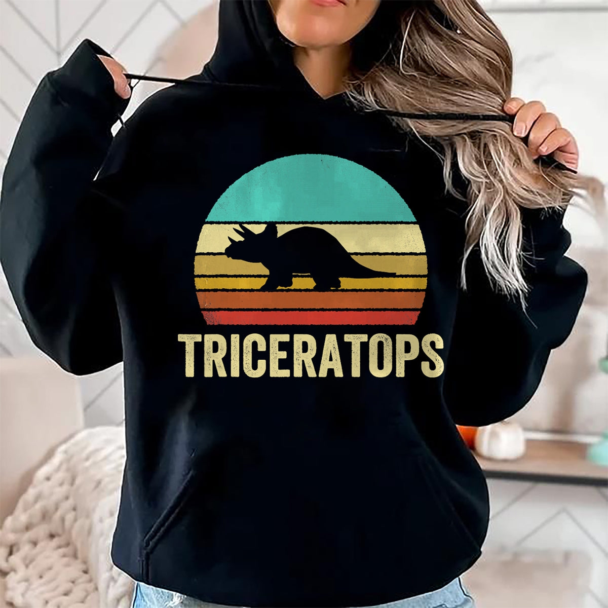 Best Dinosaur Lover Shirt, Funny Dinosaur UnisexT-Shirt/Hoodie/Sweatshirt HLT00 - Vintage Triceratops Shirt Sunset Dinosaur T-Shirt