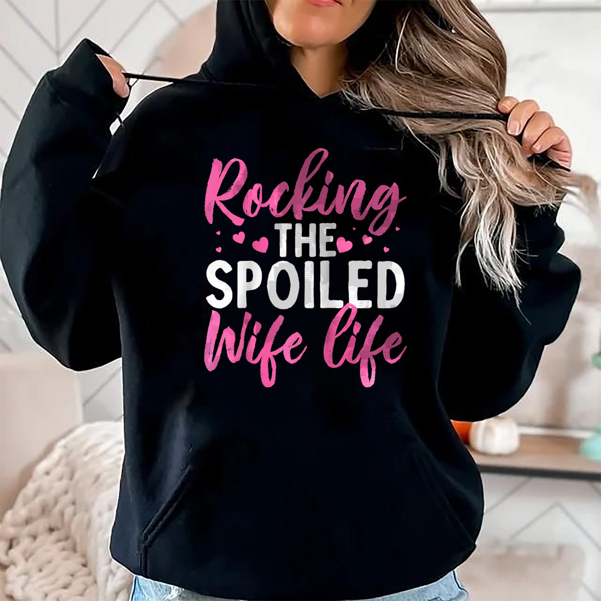 Best Wife Shirt, Wife and Husband Unisex T-Shirt/Hoodie/Sweatshirt HLT00 - Gift for wife T shirt, spoiled wife   Funny Spoiled Wife Art For Women Girls Husband Spoiled Wife Ra (16)
