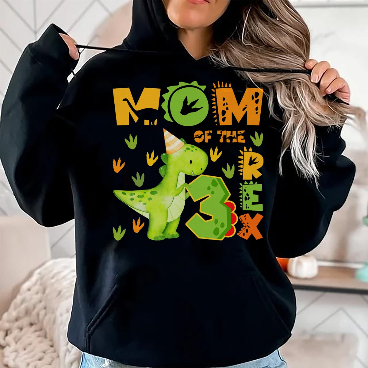 Best Dinosaur Lover Shirt, Funny Dinosaur UnisexT-Shirt/Hoodie/Sweatshirt HLT00 - Mom of The Three Rex 3rd Birthday Boy Dinosaur T-Rex T-Shirt