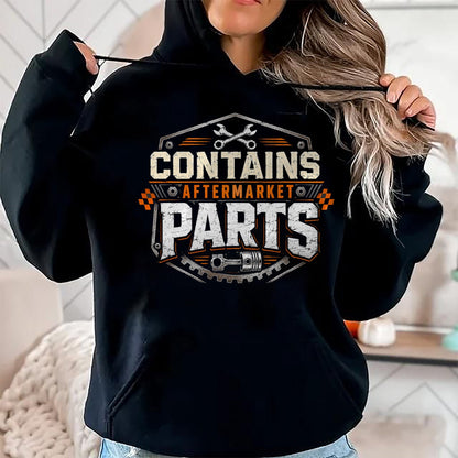Best Mechanic Life Shirt, Funny Mechanic UnisexT-Shirt/Hoodie/Sweatshirt HLT00 - Contains Aftermarket Parts Vintage Distressed Mechanic Badge T-Shirt