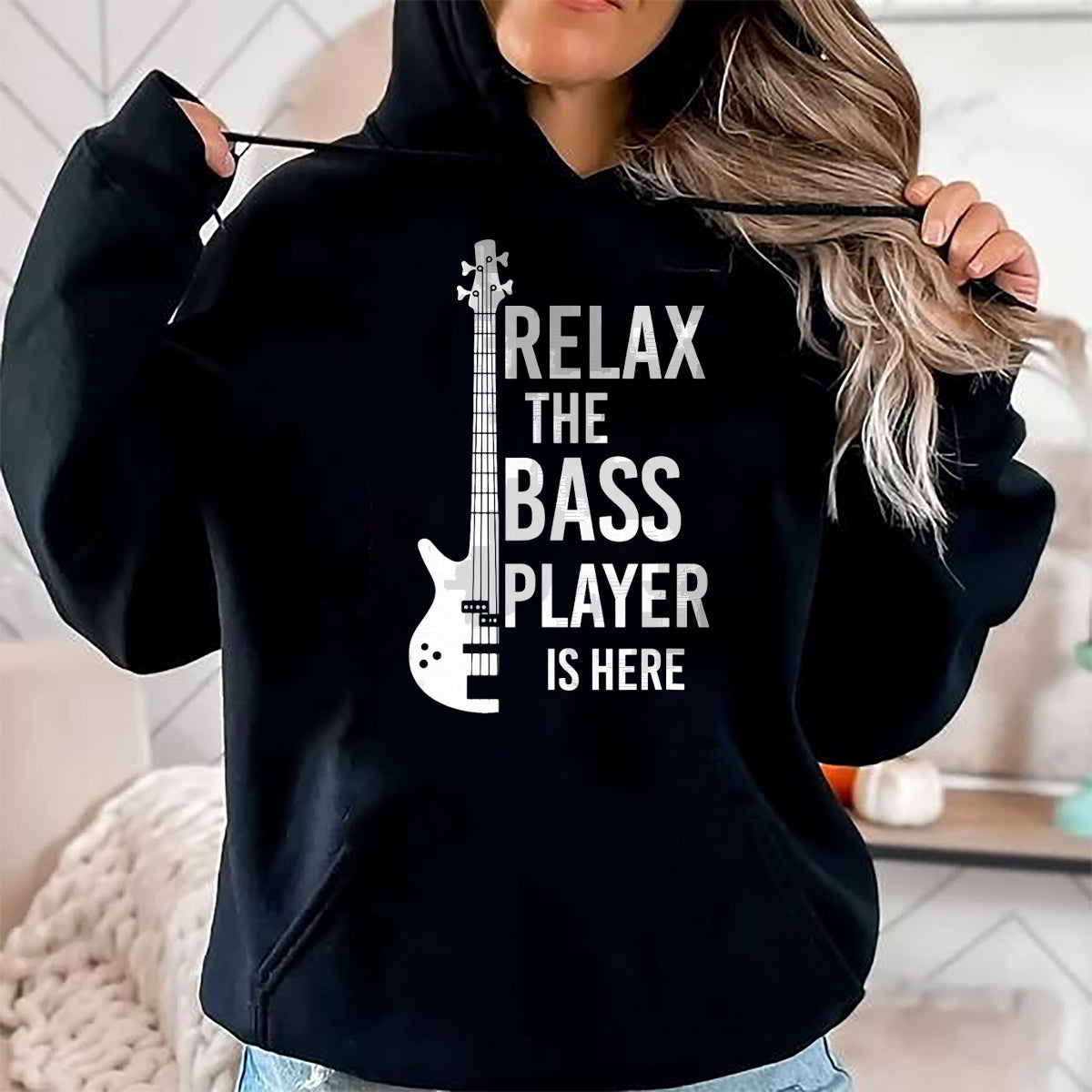 Guitar Lover Shirt, Funny Guitar UnisexT-Shirt/Hoodie/Sweatshirt HLT00 - Relax The Bass Player is here Bass Guitar T-Shirt
