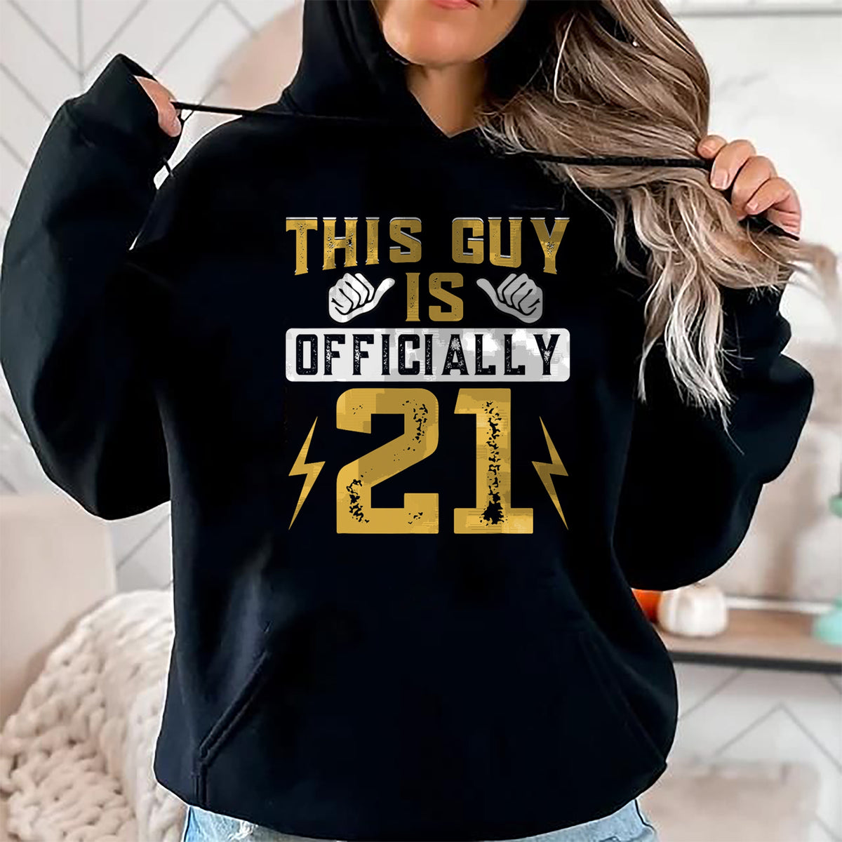 Best Wife Shirt, Wife and Husband Unisex T-Shirt/Hoodie/Sweatshirt HLT00 - This Guy Is Officially 21 Years Of Being Awesome Birthday T-Shirt