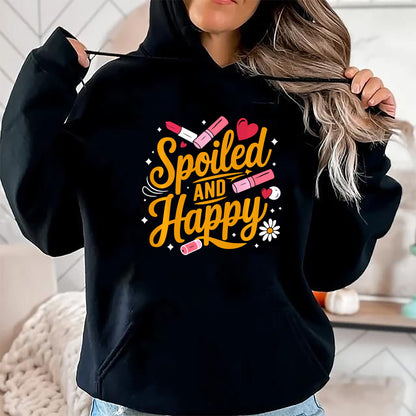 Best Wife Shirt, Wife and Husband Unisex T-Shirt/Hoodie/Sweatshirt HLT00 - Gift for wife T shirt, spoiled wife   Spoiled And Happy Spoiled Wife Sweatshirt
