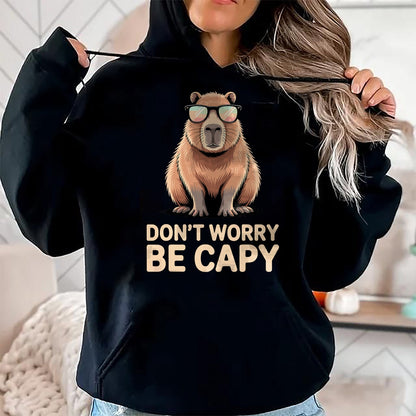 Cute Capybara Shirt, Funny Capybara Unisex T-Shirt/Hoodie/Sweatshirt HLT00 - Funny Capybara Design for Men Women Adults Capybara Lover T-Shirt
