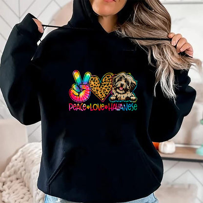 Dog Love Shirt, Dog Lover Gift T-Shirt/Hoodie/Sweatshirt HLT00 - Peace Love Rescue Dog Lover Parent Adopted Tie Dye T-Shirt