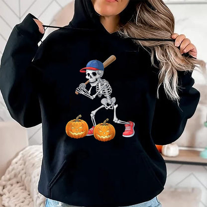 Hallowen Shirts for Family, Funny hallowen shirts, Hallowen Unisex T-Shirt/Hoodie/Sweatshirt HLT00 - Baseball Skeleton Halloween Funny Baseball Halloween Boys T-Shirt