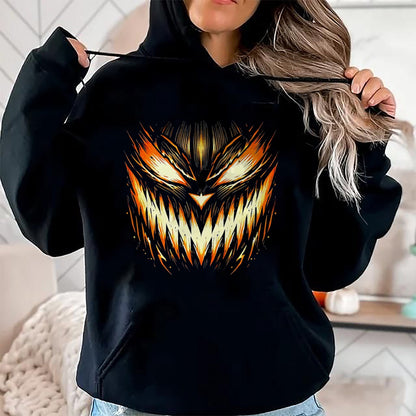 Hallowen Shirts for Family, Funny hallowen shirts, Hallowen Unisex T-Shirt/Hoodie/Sweatshirt HLT00 - Scary Jack O Lantern Face Carved Pumpkin Halloween Costume T-Shirt