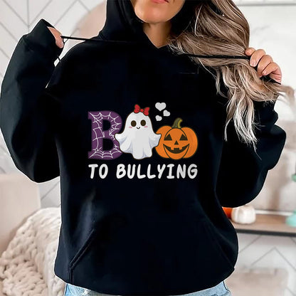 Hallowen Shirts for Family, Funny hallowen shirts, Hallowen Unisex T-Shirt/Hoodie/Sweatshirt HLT00 - Unity Day Orange Girls Funny Halloween Boo To Bullying T-Shirt