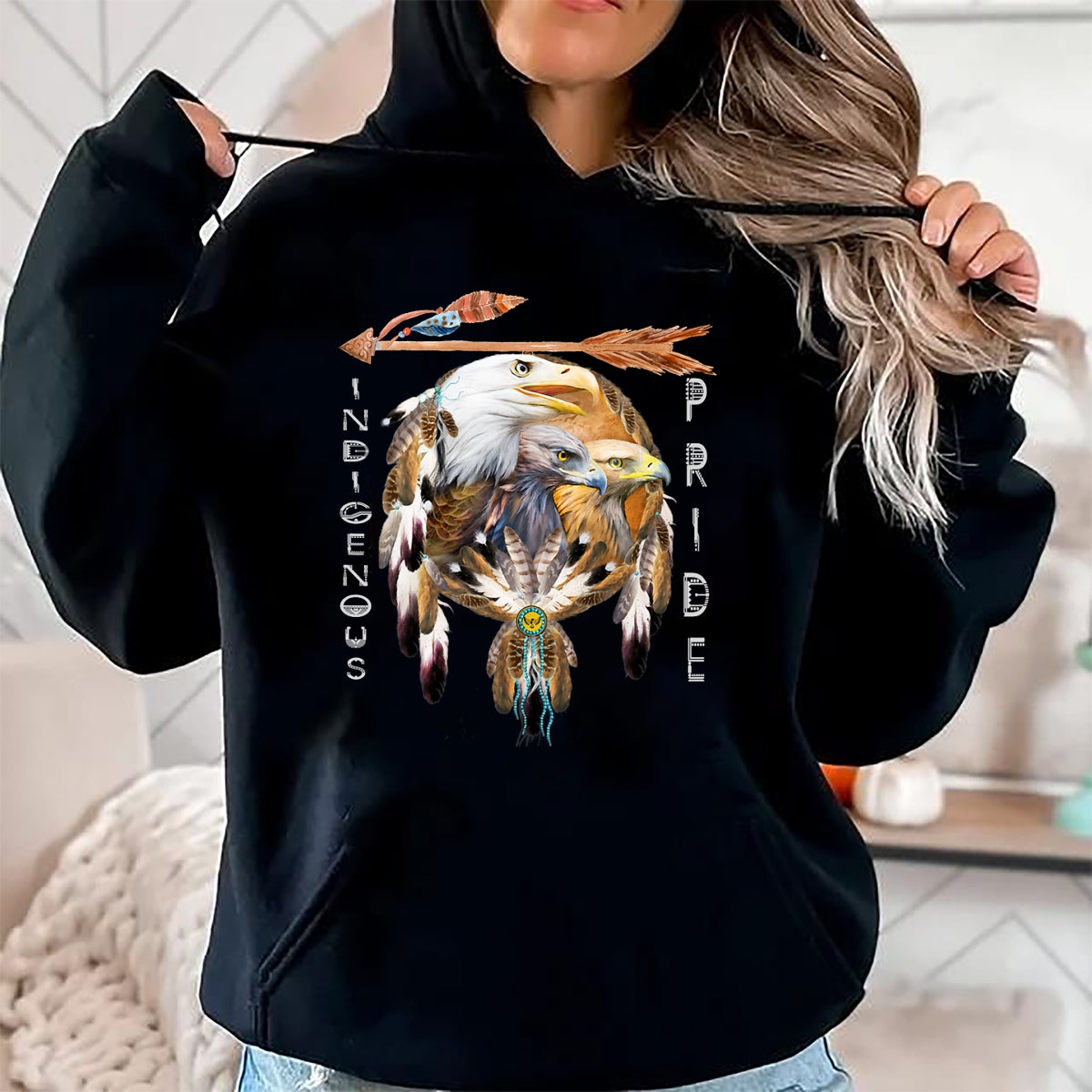 Native American T-Shirts, Vintage Native American Unisex T-Shirt/Hoodie/Sweatshirt HLT00 - Native American Indian Tribal Art T-Shirt