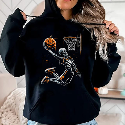 Hallowen Shirts for Family, Funny hallowen shirts, Hallowen Unisex T-Shirt/Hoodie/Sweatshirt HLT00 - Skeleton Basketball Player Men Boys Scary For Halloween T-Shirt
