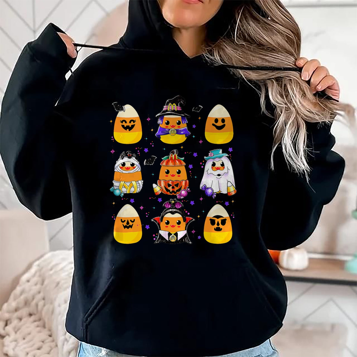 Hallowen Shirts for Family, Funny hallowen shirts, Hallowen Unisex T-Shirt/Hoodie/Sweatshirt HLT00 - Candy Corn Halloween Costume Characters Candy Corn Crew T-Shirt