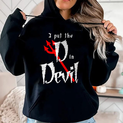 Hallowen Shirts for Family, Funny hallowen shirts, Hallowen Unisex T-Shirt/Hoodie/Sweatshirt HLT00 - I put D in Devil Halloween Matching Couple Boyfriend T-Shirt