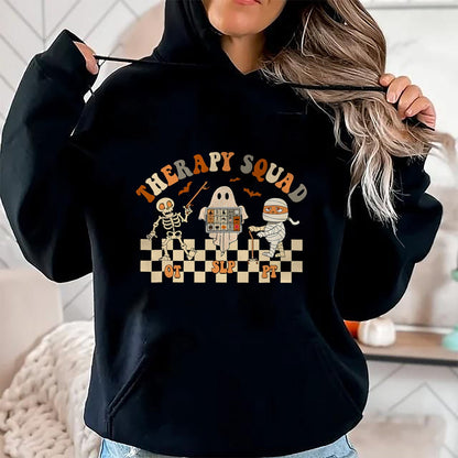 Hallowen Shirts for Family, Funny hallowen shirts, Hallowen Unisex T-Shirt/Hoodie/Sweatshirt HLT00 - Retro Therapy Squad SLP OT PT Team Halloween Speech Physical T-Shirt