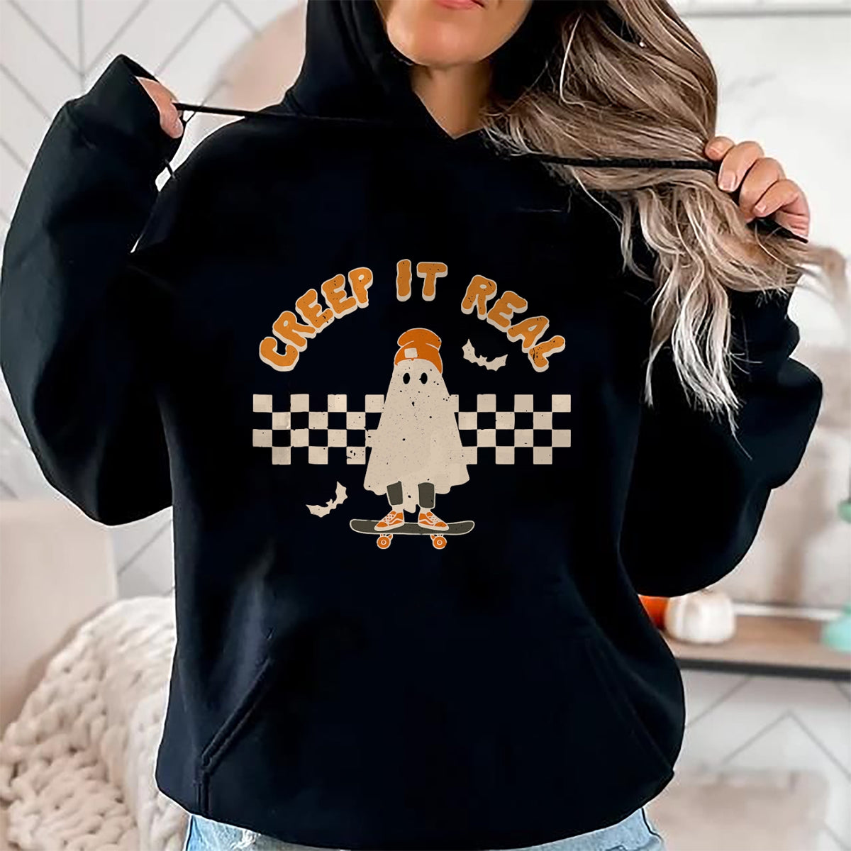 Hallowen Shirts for Family, Funny hallowen shirts, Hallowen Unisex T-Shirt/Hoodie/Sweatshirt HLT00 - Retro Halloween Creep it Real Vintage Ghost Halloween T-Shirt