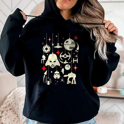 Christmas Shirts for Family, Funny christmas shirts, Christmas Unisex T-Shirt/Hoodie/Sweatshirt HLT00 - Star Wars Galactic Empire Ornaments Holiday T-Shirt