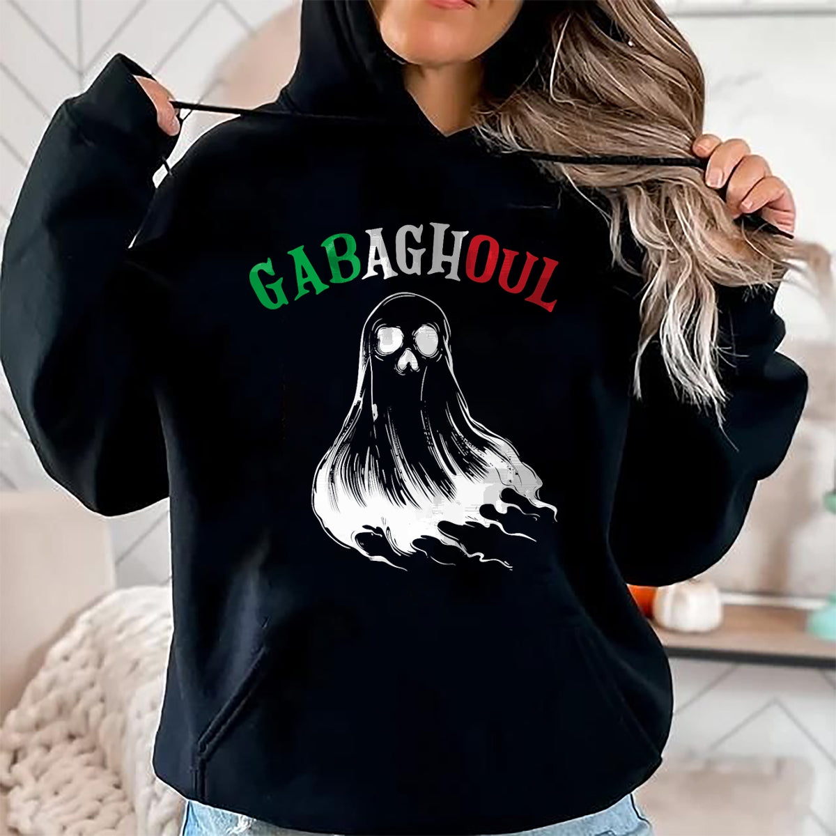 Hallowen Shirts for Family, Funny hallowen shirts, Hallowen Unisex T-Shirt/Hoodie/Sweatshirt HLT00 - Gabaghoul Funny Gabagool Italian Flag Halloween T-Shirt
