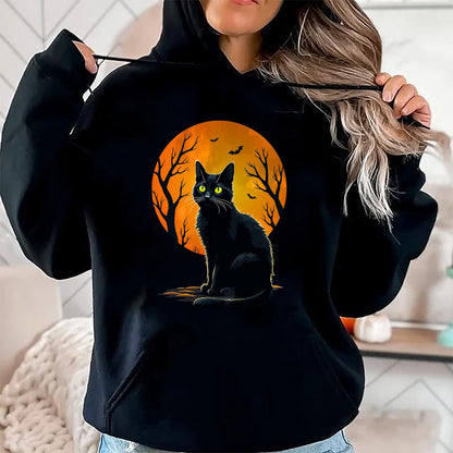 Hallowen Shirts for Family, Funny hallowen shirts, Hallowen Unisex T-Shirt/Hoodie/Sweatshirt HLT00 - Vintage Scary Halloween Cat Costume Retro Halloween Cat T-Shirt