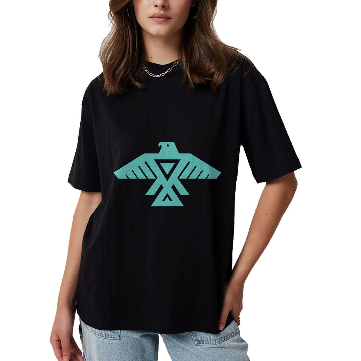 Native American T-Shirts, Vintage Native American Unisex T-Shirt/Hoodie/Sweatshirt HLT00 - Native American Thunderbird Funny Tribal Art Gift Men Women T-Shirt (2)