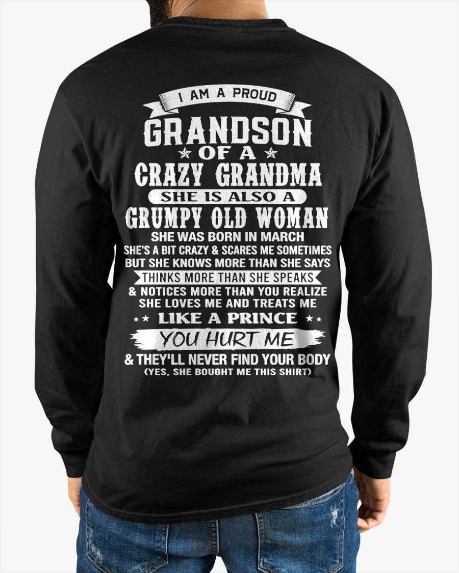 MARCH - GRANDSON OF A CRAZY GRANDMA - FROM GRANDMA - TLEE03 (SKU2606-274-03)