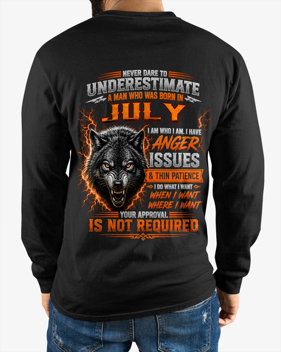 JULY MAN I DO WHAT I WANT SHIRT - FOR MAN - TLEE07 (SKU2608-244-07)