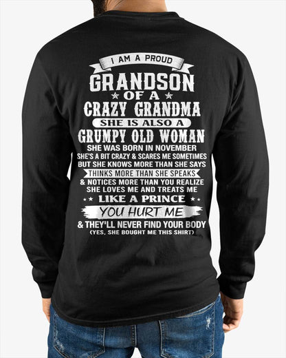 NOVEMBER - GRANDSON OF A CRAZY GRANDMA - FROM GRANDMA - TLEE11 (SKU2606-274-11)