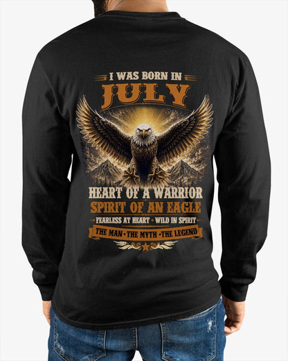 JULY BORN WARRIOR EAGLE SHIRT DESIGN - FOR MAN - TLEE07 (SKU2605-225-07)