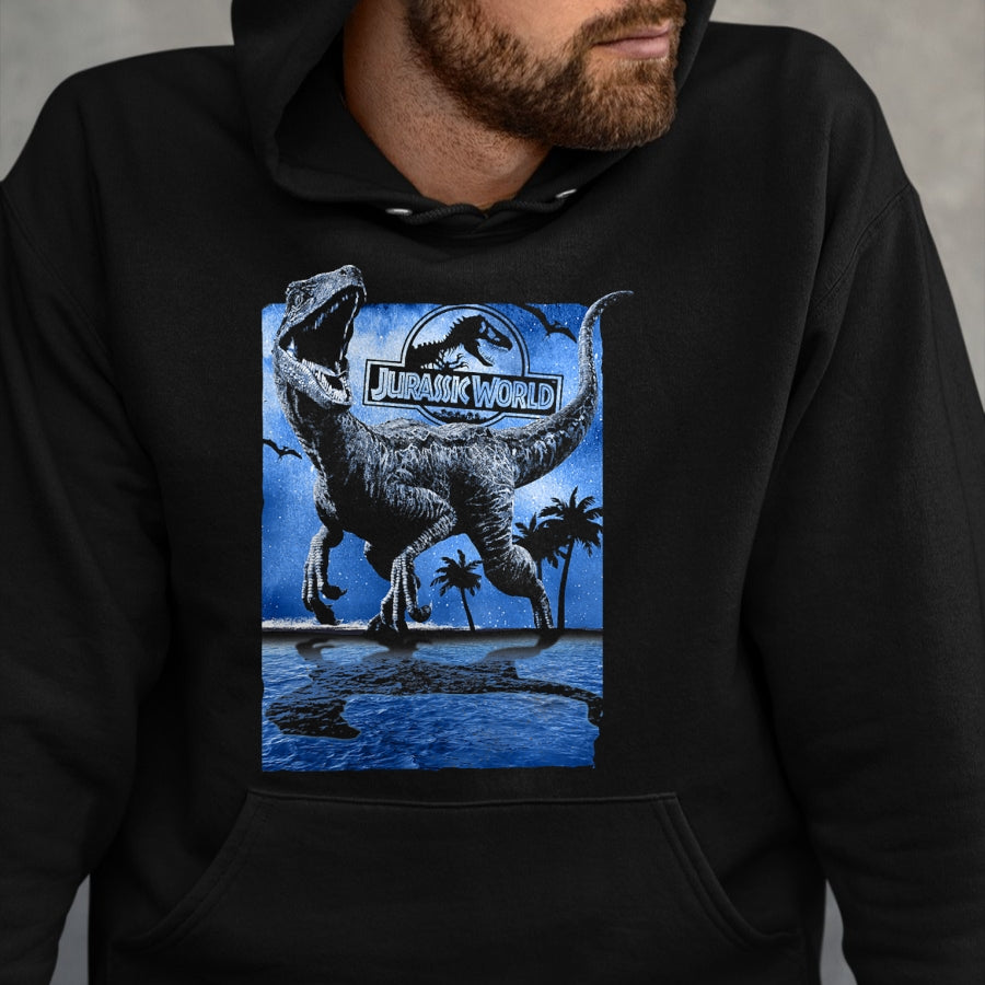 Best Dinosaur Lover Shirt, Funny Dinosaur UnisexT-Shirt/Hoodie/Sweatshirt HLT00 - Jurassic World Raptor Moon Light Logo Graphic T-Shirt T-Shirt