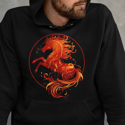 Best Horse Lover Shirt , Funny Horse UnisexT-Shirt/Hoodie/Sweatshirt HLT00 - Year of The Fire Horse 2026 Chinese New Year Strength T-Shirt