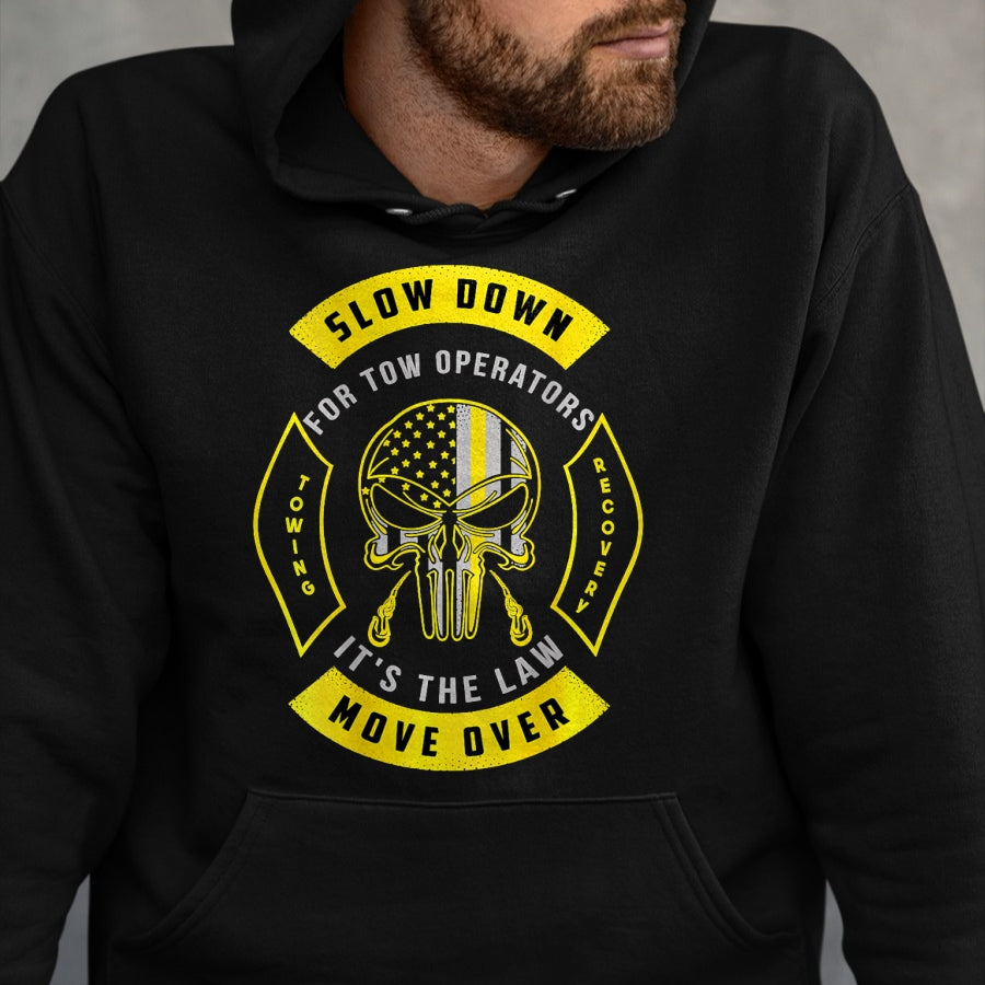 Best Truck Driver Life Shirt, Funny Trucker UnisexT-Shirt/Hoodie/Sweatshirt HLT00 - Tow Lives Matter Thin Yellow Line Tow Truck Driver Shirt T-Shirt