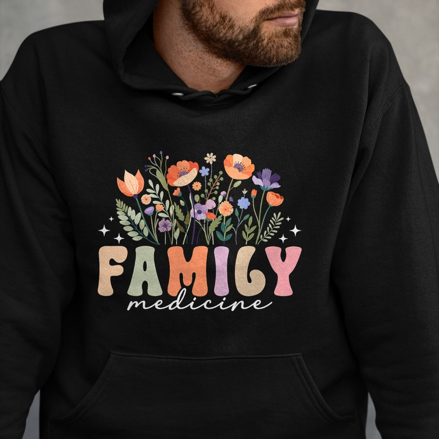 Best Doctor Shirt, Funny Doctor UnisexT-Shirt/Hoodie/Sweatshirt HLT00 - Family Medicine Flowers Family Medicine Doctor T-Shirt