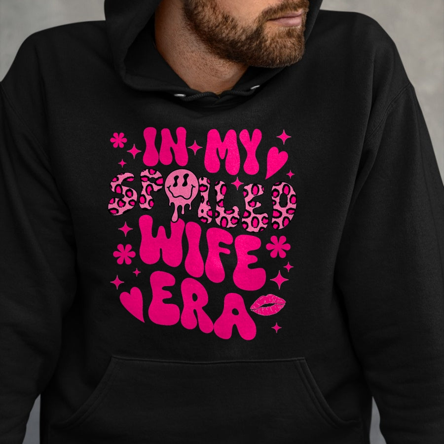 Best Wife Shirt, Wife and Husband Unisex T-Shirt/Hoodie/Sweatshirt HLT00 - Gift for wife T shirt, spoiled wife   In My Spoiled Wife Era T-Shirt (1)