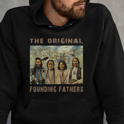 Native American T-Shirts, Vintage Native American Unisex T-Shirt/Hoodie/Sweatshirt HLT00 - Native American Original Founding Fathers
