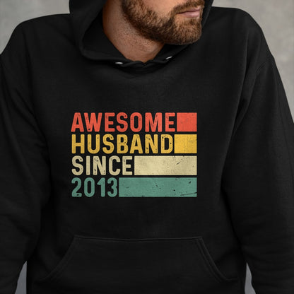 Best Wife Shirt, Wife and Husband Unisex T-Shirt/Hoodie/Sweatshirt HLT00 - 11th Wedding Anniversary Epic Awesome Husband Since 2013 T-Shirt