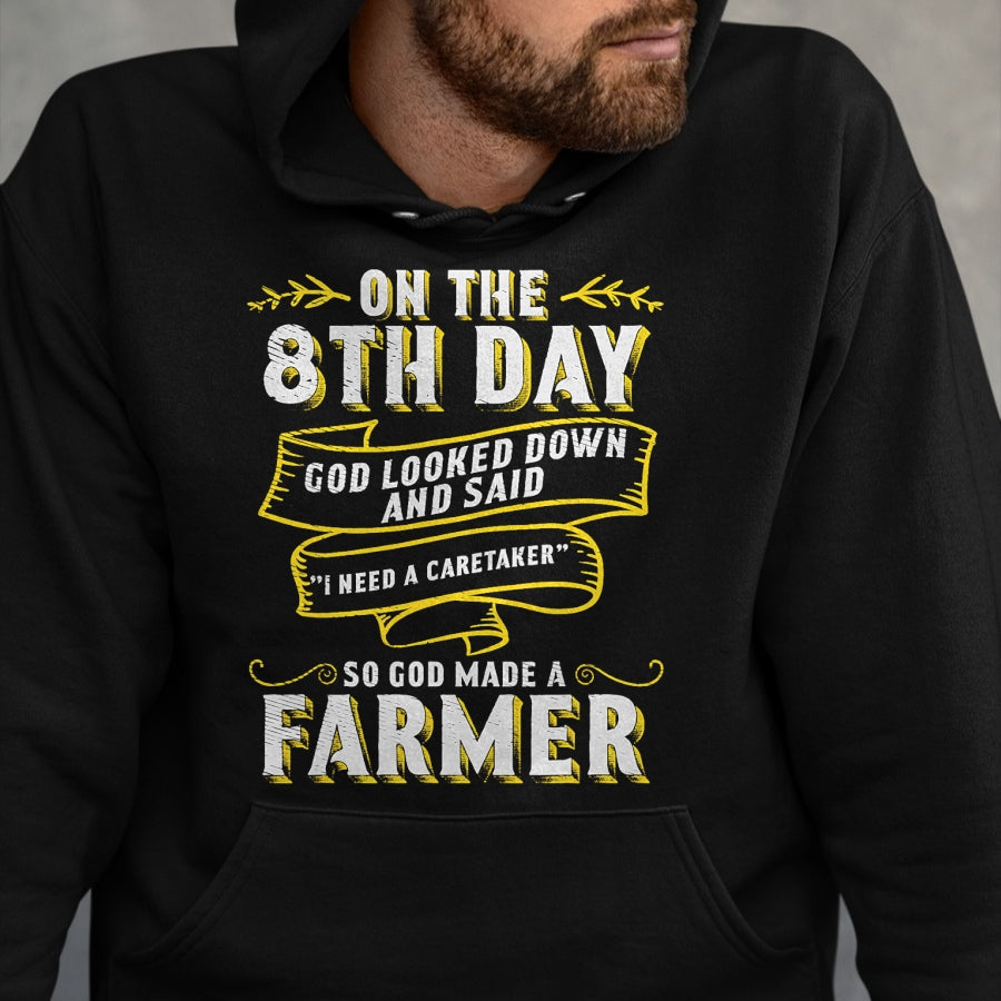 Best Farmer Life Shirt, Funny Farmer UnisexT-Shirt/Hoodie/Sweatshirt HLT00 - So God Made a Farmer Farming Agriculture T-Shirt