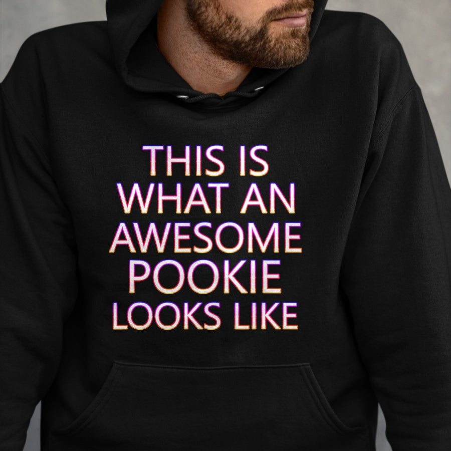 Best Wife Shirt, Wife and Husband Unisex T-Shirt/Hoodie/Sweatshirt HLT00 - Awesome Pookie White Letters Cute Husband Wife Funny Couple T-Shirt