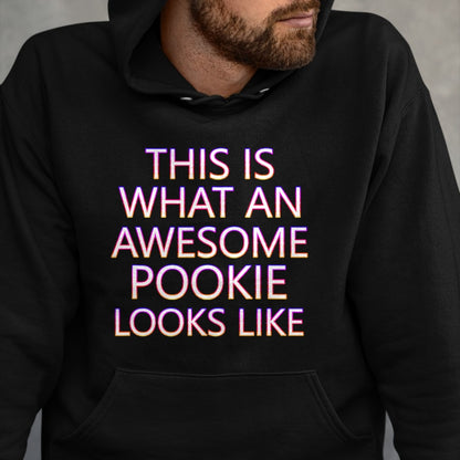 Best Wife Shirt, Wife and Husband Unisex T-Shirt/Hoodie/Sweatshirt HLT00 - Awesome Pookie White Letters Cute Husband Wife Funny Couple T-Shirt