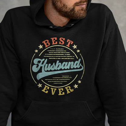 Best Wife Shirt, Wife and Husband Unisex T-Shirt/Hoodie/Sweatshirt HLT00 - Best Husband Ever Father's Day Husband Gifts Vintage Emblem T-Shirt (1)