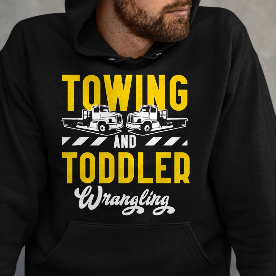 Best Truck Driver Life Shirt, Funny Trucker UnisexT-Shirt/Hoodie/Sweatshirt HLT00 - Tow Truck Driver Dad Trucker Toddler T-Shirt
