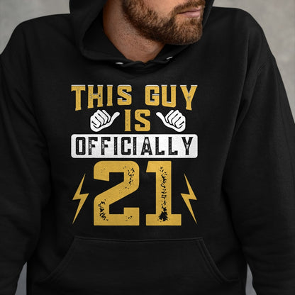 Best Wife Shirt, Wife and Husband Unisex T-Shirt/Hoodie/Sweatshirt HLT00 - This Guy Is Officially 21 Years Of Being Awesome Birthday T-Shirt