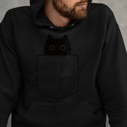Cat Love Shirt, Funny Cat Lover Gift UnisexT-Shirt/Hoodie/Sweatshirt HLT00 - Cat in Pocket Shirt for Kids Women Men Funny Cute Cats Lover T-Shirt