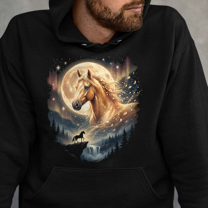 Best Horse Lover Shirt , Funny Horse UnisexT-Shirt/Hoodie/Sweatshirt HLT00 - Mystical Majestic Horse Spirit Animal Full Moon Nature Women T-Shirt