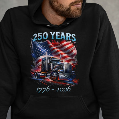 Best Truck Driver Life Shirt, Funny Trucker UnisexT-Shirt/Hoodie/Sweatshirt HLT00 - American Flag Semi Truck Patriotic Trucker Patriotism T-Shirt