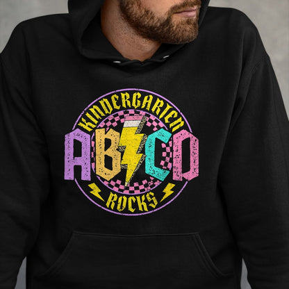 Best Student Shirt, Funny Back To School UnisexT-Shirt/Hoodie/Sweatshirt HLT00 - Kindergarten Rocks ABCD Back To School Funny Rock Teacher T-Shirt (1)
