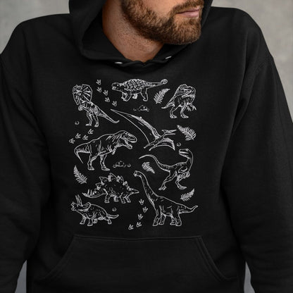 Best Dinosaur Lover Shirt, Funny Dinosaur UnisexT-Shirt/Hoodie/Sweatshirt HLT00 - Dinosaur Fossils Vintage T-Shirt
