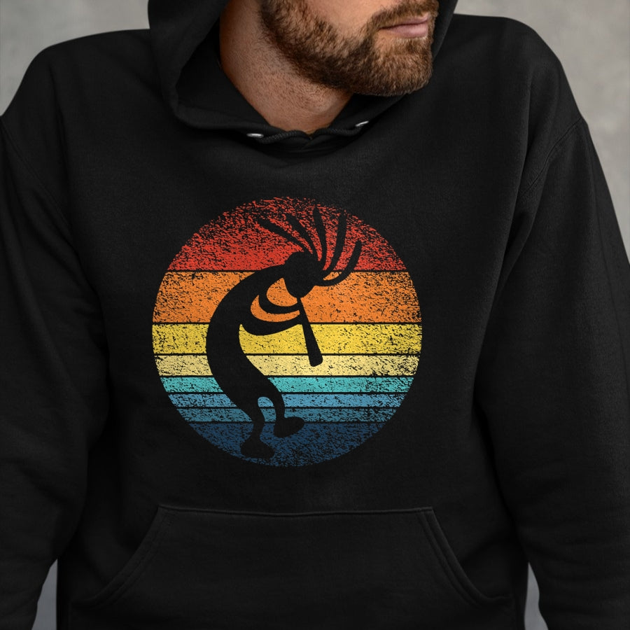 Native American T-Shirts, Vintage Native American Unisex T-Shirt/Hoodie/Sweatshirt HLT00 - Dancing Kokopelli Southwestern USA, Native American Symbol