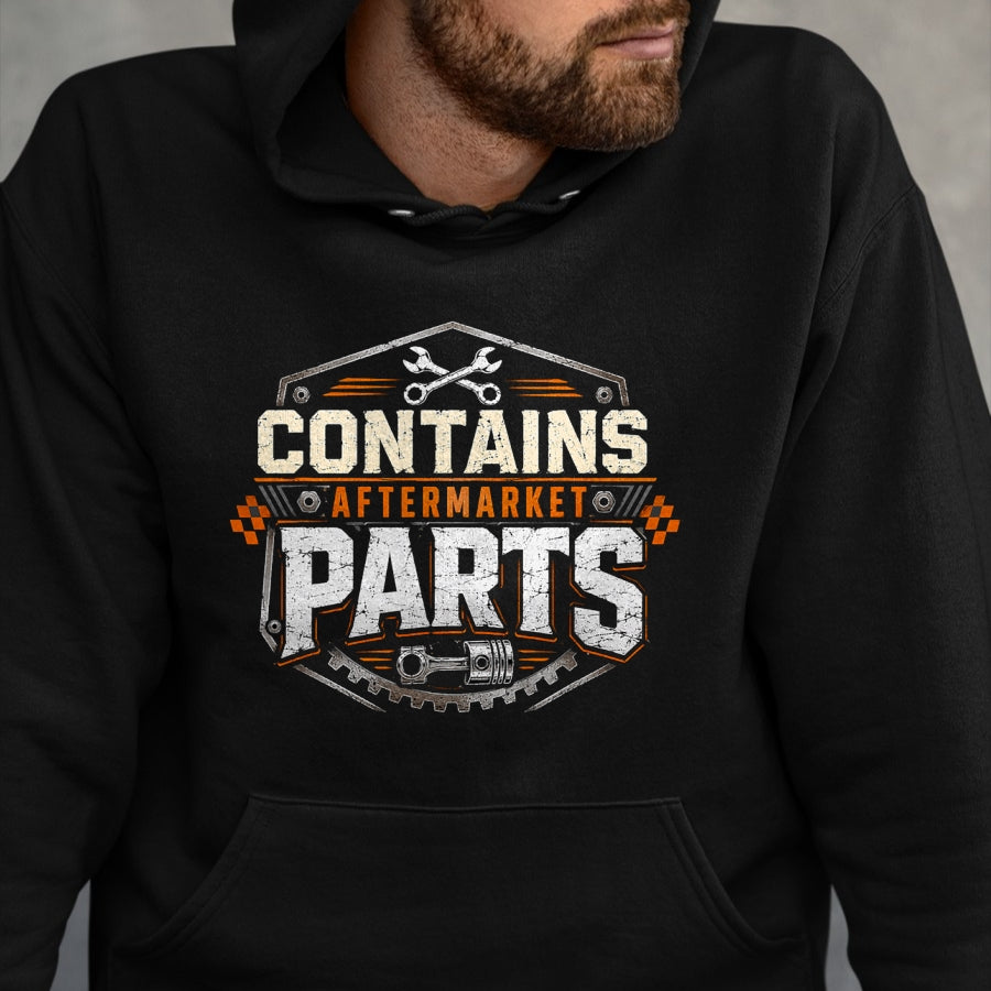 Best Mechanic Life Shirt, Funny Mechanic UnisexT-Shirt/Hoodie/Sweatshirt HLT00 - Contains Aftermarket Parts Vintage Distressed Mechanic Badge T-Shirt