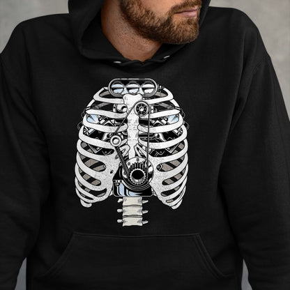Best Mechanic Life Shirt, Funny Mechanic UnisexT-Shirt/Hoodie/Sweatshirt HLT00 - Car Mechanic Halloween Graphic Engineer Skeleton Mechanics T-Shirt, Men, Black, XX-Large