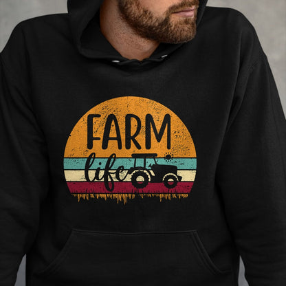 Best Farmer Life Shirt, Funny Farmer UnisexT-Shirt/Hoodie/Sweatshirt HLT00 - Retro Vintage Farm Life Farming Tractor Family Farmer Gift T-Shirt Small
