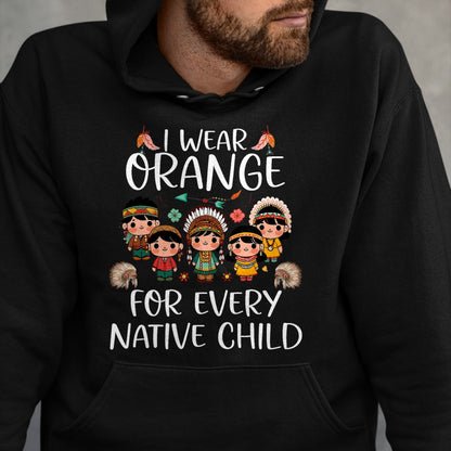 Native American T-Shirts, Vintage Native American Unisex T-Shirt/Hoodie/Sweatshirt HLT00 - Wear orange for every American native Indian children (1)